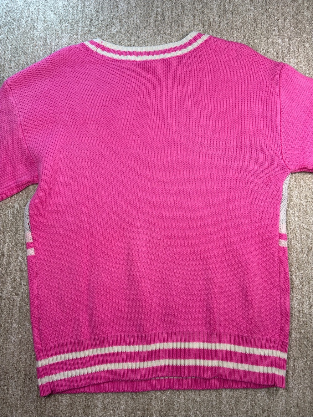 Peach Love California Pink Crewneck Sweater with SKI Graphic - Picture 6 of 7